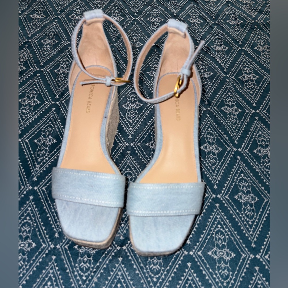 Veronica Beard Gianna Raffia Wedges